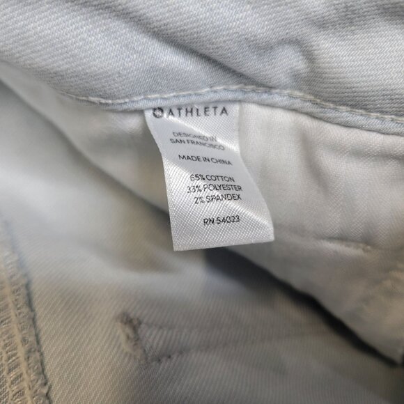 Athleta Women's Size 6 Jeans Ankle Crop Sculptek Light Wash - Picture 5 of 5